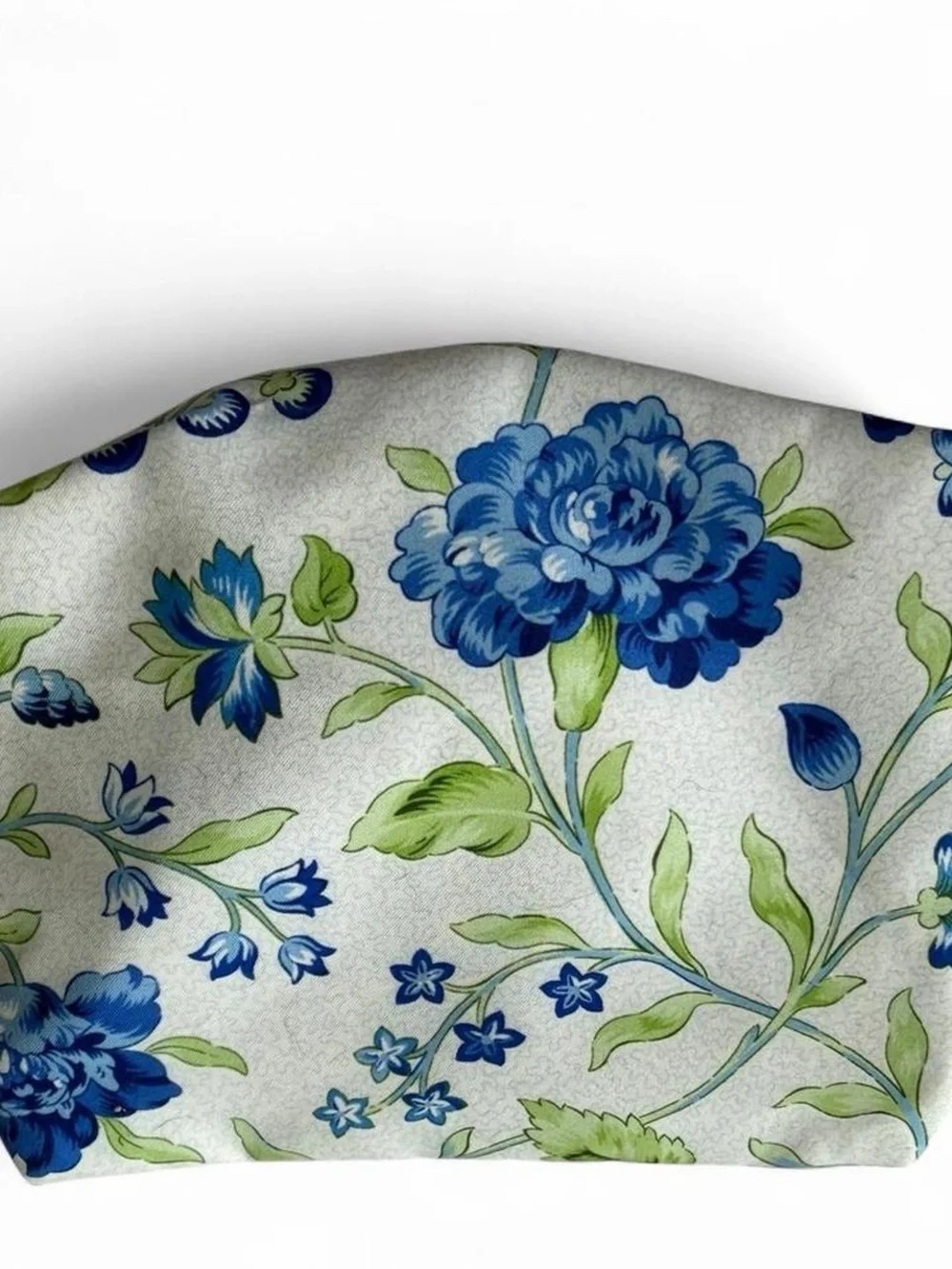 Estee Lauder Blue and Green Floral Cosmetic Pouch